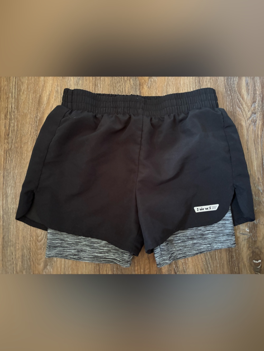 Hind Black and Gray Kids Shorts 6x